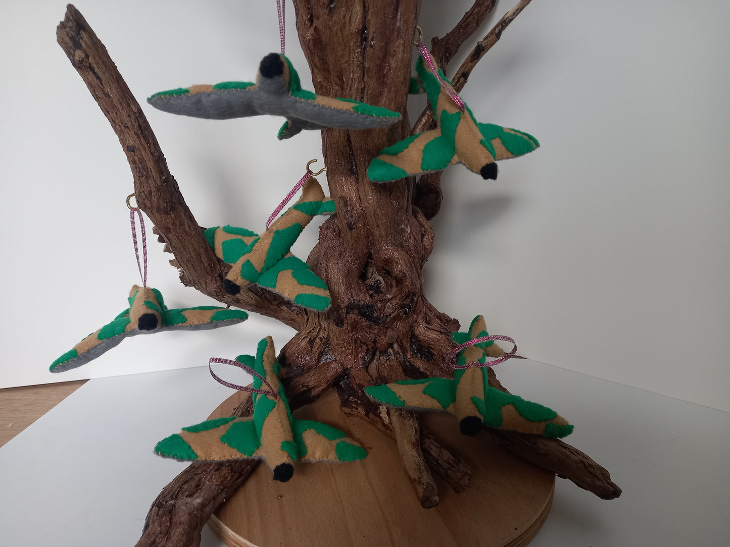 Handmade Spitfire Christmas tree decoration