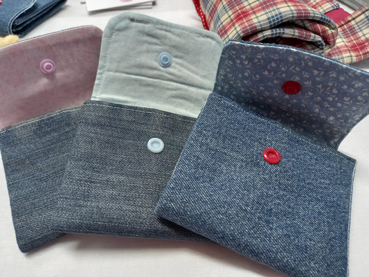 Recycled denim purses