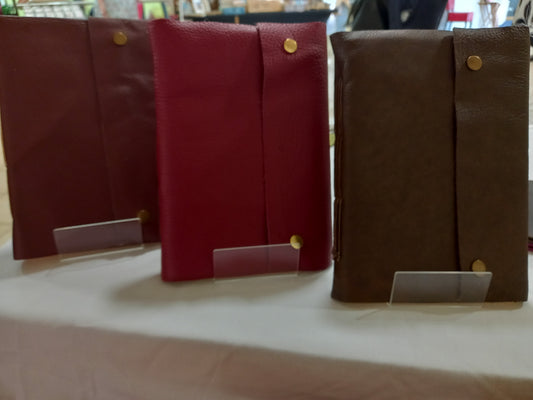 Handmade Leather Notebook – Stitched with Character