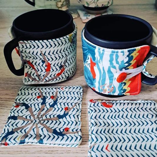 Handmade Mug Cosy & Coaster Set